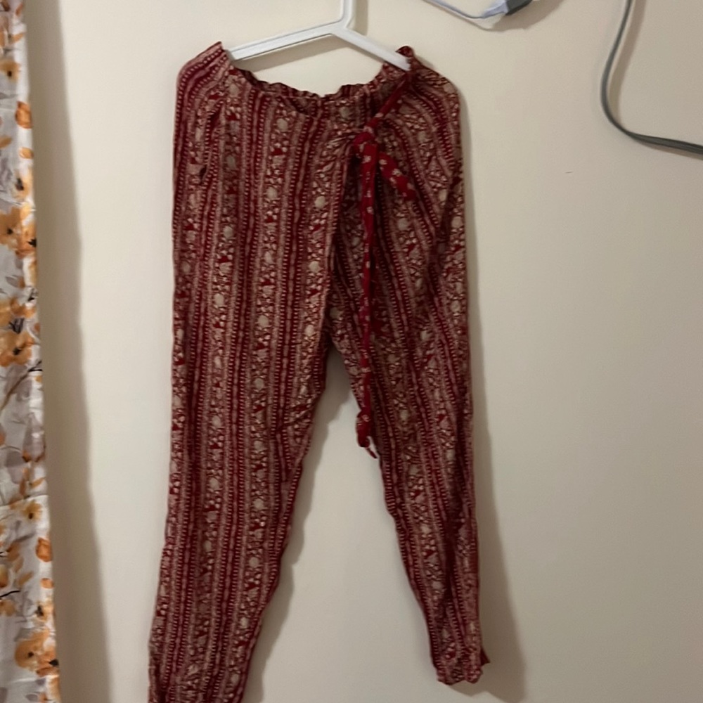 red pants